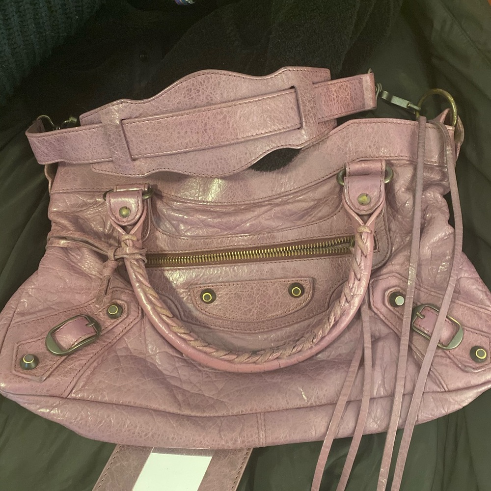 Lilac Balenciaga Bag Satchel Purse